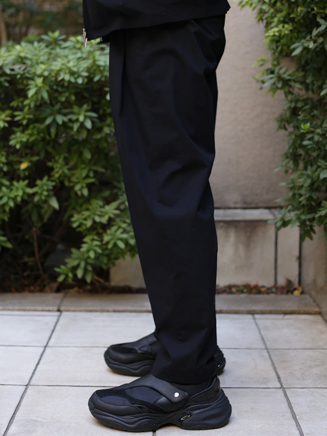 CO STRETCH TYPEWRITER TAPERED FIT TROUSERS-BLACK