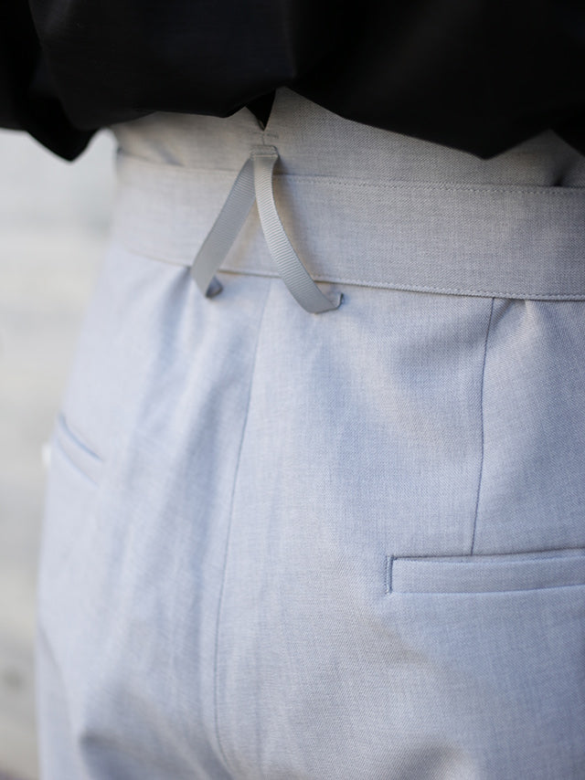 F.E.WIDE SLACKS-ICE GREY
