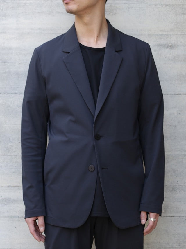 NY/CO STRETCH JERSSEY 2B JACKET - D.GRAY