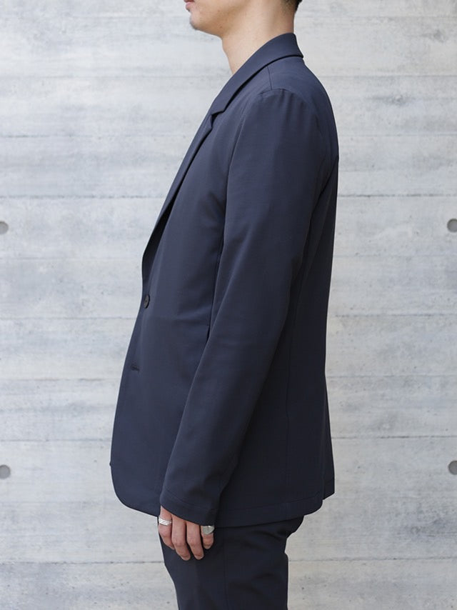 NY/CO STRETCH JERSSEY 2B JACKET - D.GRAY