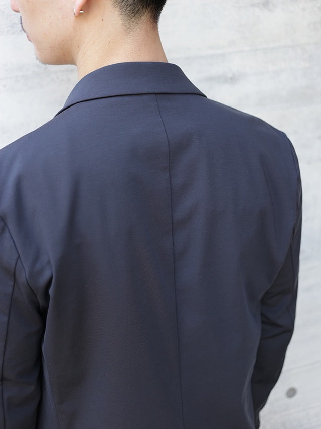 NY/CO STRETCH JERSSEY 2B JACKET - D.GRAY