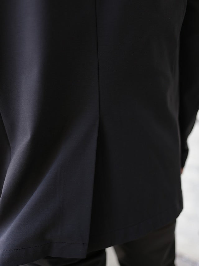 NY/CO STRETCH JERSSEY 2B JACKET - D.GRAY